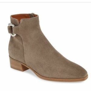 Aquatalia Taupe Seude Faria Weatherproof Bootie